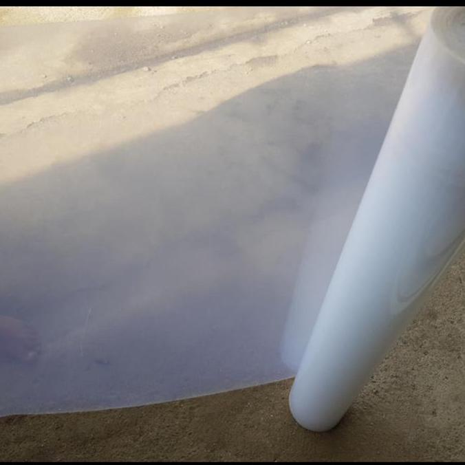 Fiber pagar plastik penutup pagar motif polos