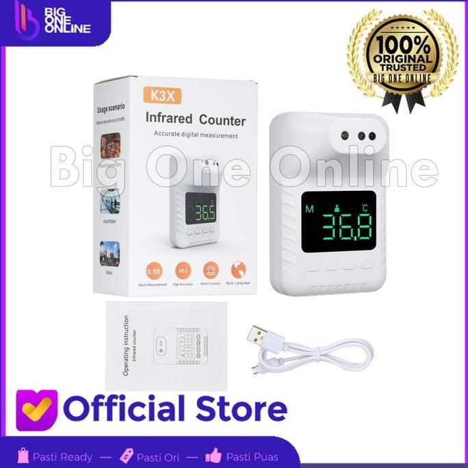 Infrared Thermometer Stand Wall Mounted, Termometer Dinding Otomatis