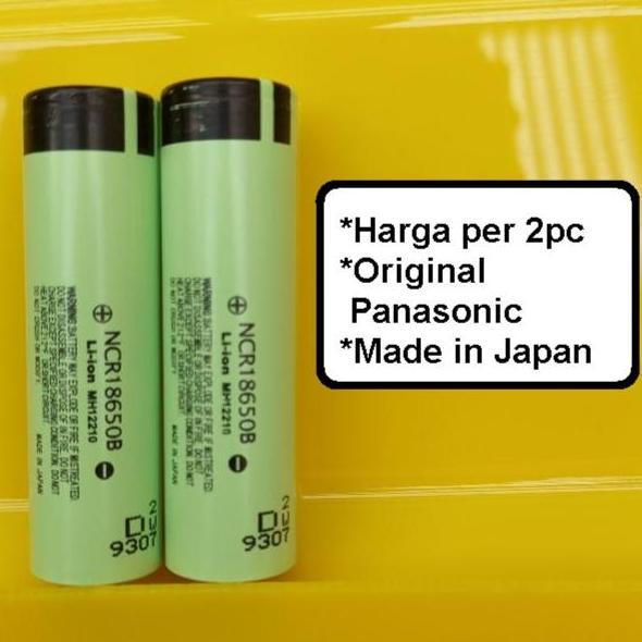 Baterai Panasonic 18650 Batere Laptop NCR 18650B 3400mah Japan - Batere Cas NCR18650B Asli Jepang - 