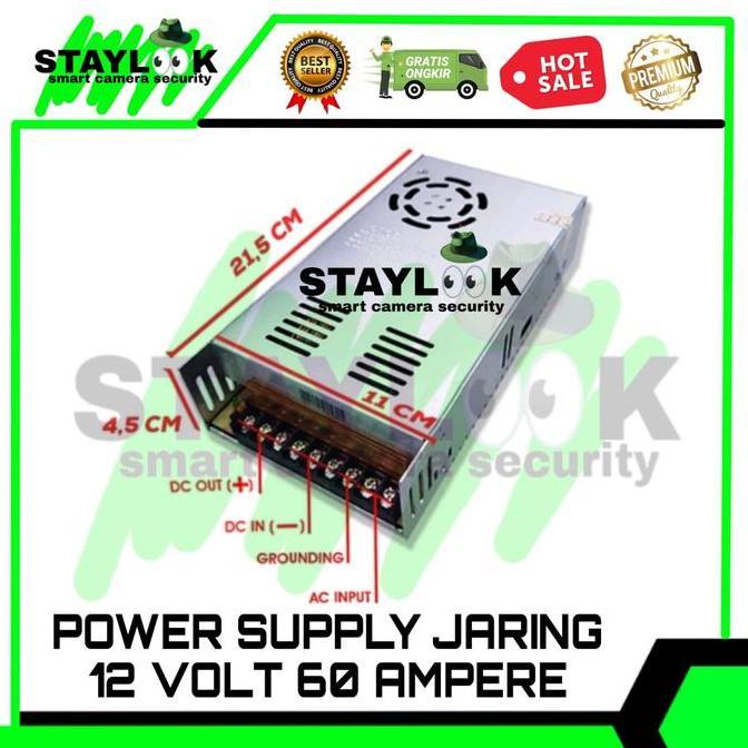 Promo Power Supply 12V 60A Power Suply 60 Ampere 12 Volt 720W Psu 60A 12V