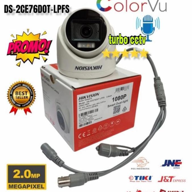 Promo Kamera Cctv Indoor Colorvu + Audio 2Mp Hik