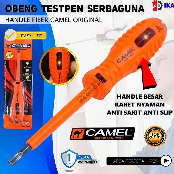 BOVANA Tespen Listrik CAMEL / Obeng Tespen CAMEL Obeng Tespen listrik / tespen Camel Obeng Tespen li