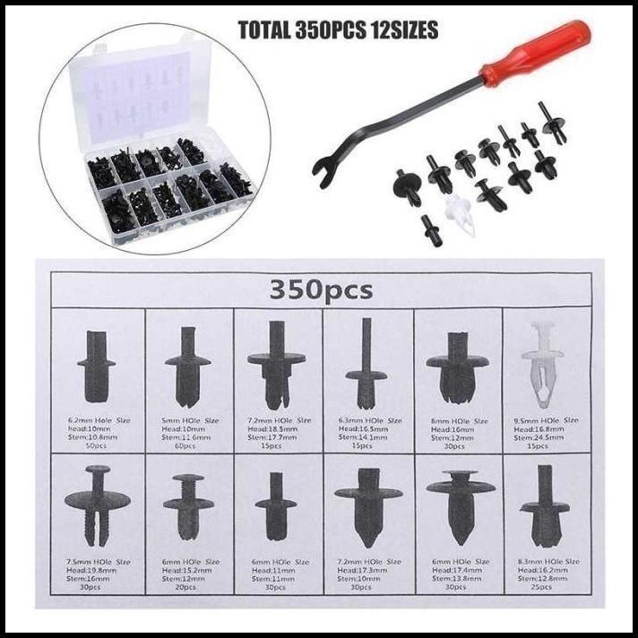 DISKON KLIP BEMPER KLIP KANCING BAUT PLASTIK MOBIL KATANA SUZUKI UNIVERSAL 