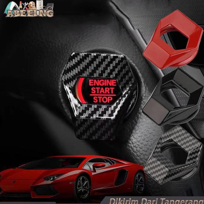 SYAUBAN Cover Start Stop Engine Mobil Start Engine Cover Penutup Tombol Start Stop