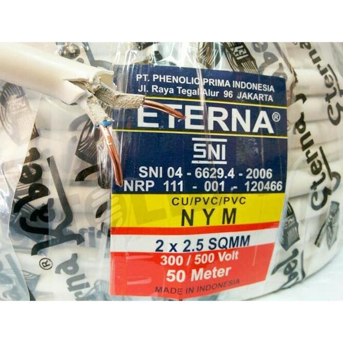 Kabel ETERNA NYM 2x2.5 Kabel Listrik ETERNA NYM ETERNA 2x2.5