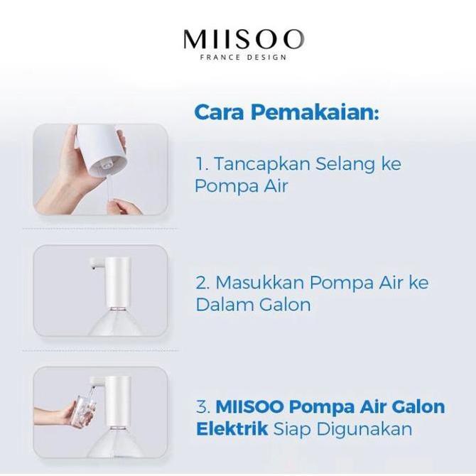 MIISOO Pompa Air Galon Elektrik Listrik Portable Water