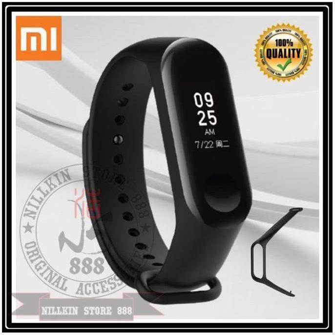 Strap Xiaomi Mi Band 3 / 4 / 5 / 6 7Original Tali Smartwatch Silicone