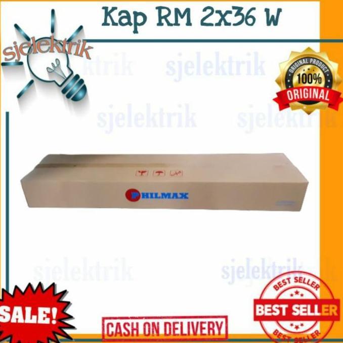 Kap RM 2x 36 watt / Kap Lampu Neon