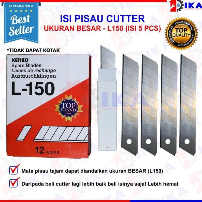 REVOSHOP ISI MATA PISAU CUTTER  KENKO ASLI L-150 FREED BESAR & JOYKO A 100 KECIL/SILET TAJAM KUALITA