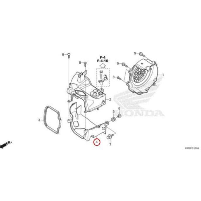 Shroud, Exhaust 19631K50T00