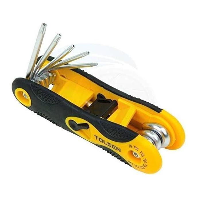 Hex Key Kunci L Bintang lipat mini kecil folding torx key set 8pcs 20069 Tolsen NS