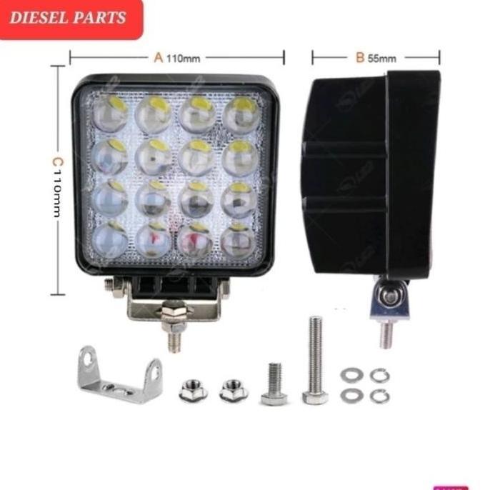Sale Lampu Sorot/ Lampu Kerja/ Lampu Led Excavator Forklift Whell Loader Liugong  Xcmg, Xgma, 16Led 