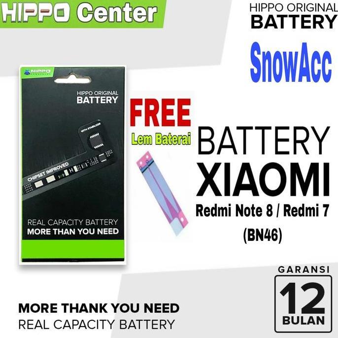 TERMURAH - Hippo Baterai Compatible XiaoMi Redmi 7 Kode Battery BN46 / BN 46 / BN-46 Batre