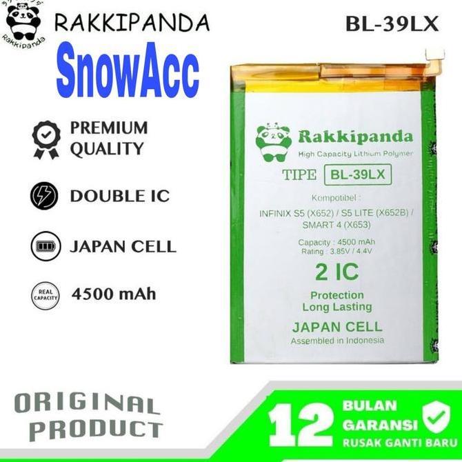 RakkiPanda Baterai Compatible Infinix S5 / S5 Lite / Smart 4 Kode Battery BL-39LX / BL-39LX / BL-39L