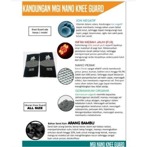 Mgi Nano Knee Guard (Dekker) Original Dan Terpercaya