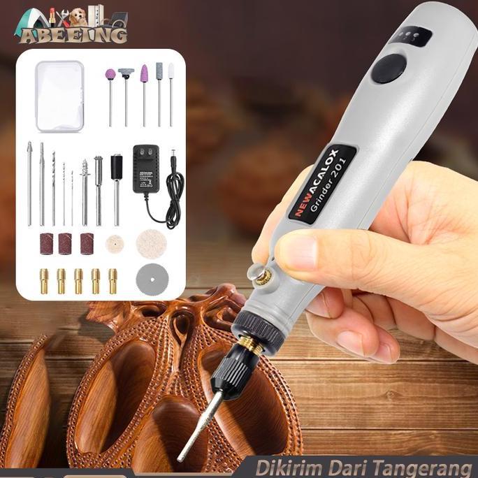 KASDIUM Mini Grinder Set Mesin Mini Grinder Cordless Gerinda Listrik