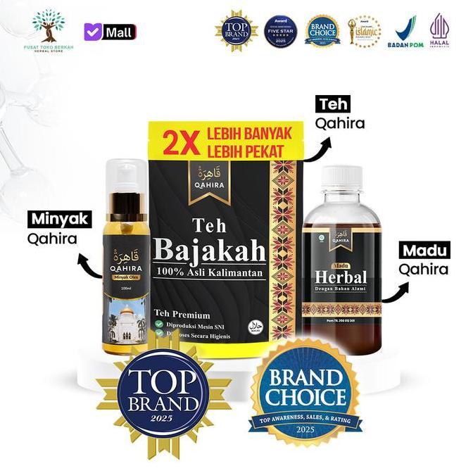 Kenk- Madu+Teh Bajakah Qahira-Suplemen Kesehatan-Untuk Meredakan Lipoma, Tiroid, Getah Bening-Halal-