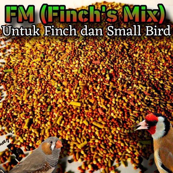 Dbutsu- J&J Finch Mix (Fm) (1Kg) Pakan Burung Emprit, Gold Amadine, Finch