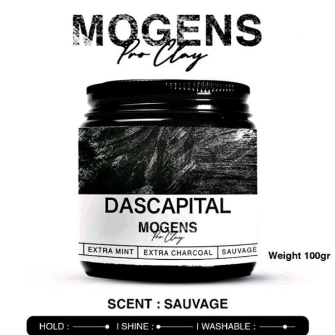 Dascapital Pomade Mogens Premium Charcoal Hair Clay Terlaris