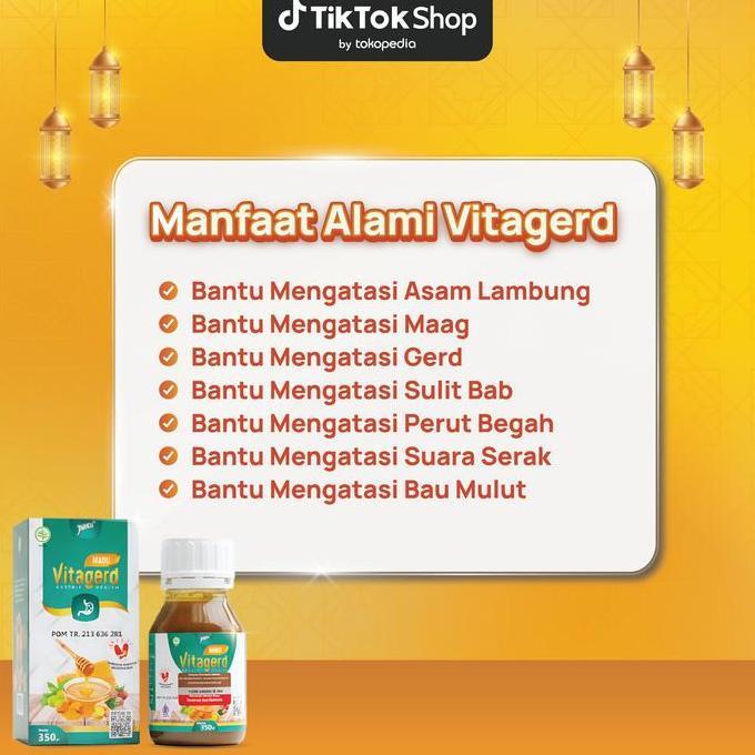 Kenk- Madu Vitagerd Asli- Membantu Mengatasi Asam Lambung, Mual, Muntah Dan Gerd Anxiety (Cemas Berl