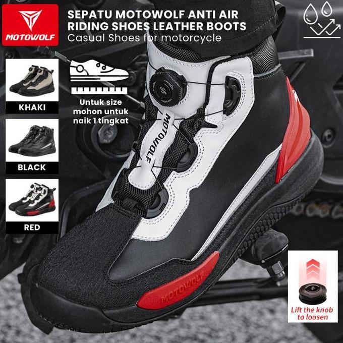 Motowolf Sepatu Motor Touring Waterproof Boots Sunmori High Quality Original