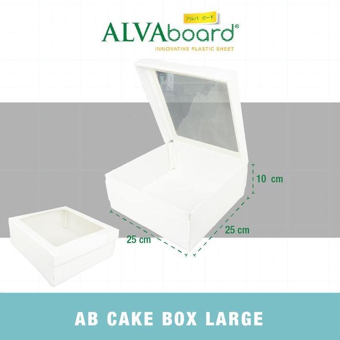 ALVAboard Window Cake Box, Kotak Kue Mika Food Grade