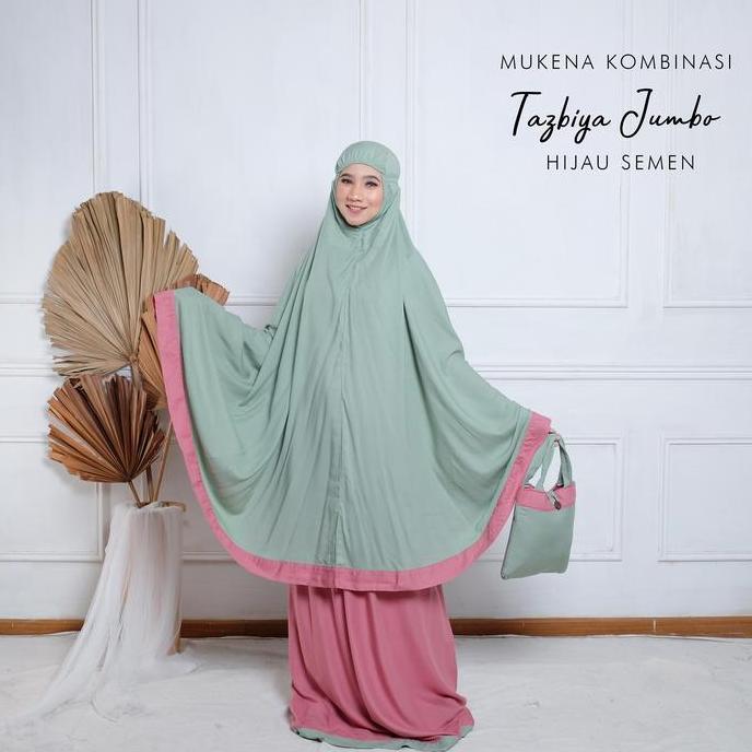 Mukena Bali Tasik - Mukena Dewasa Kombinasi Tazbiya Jumbo