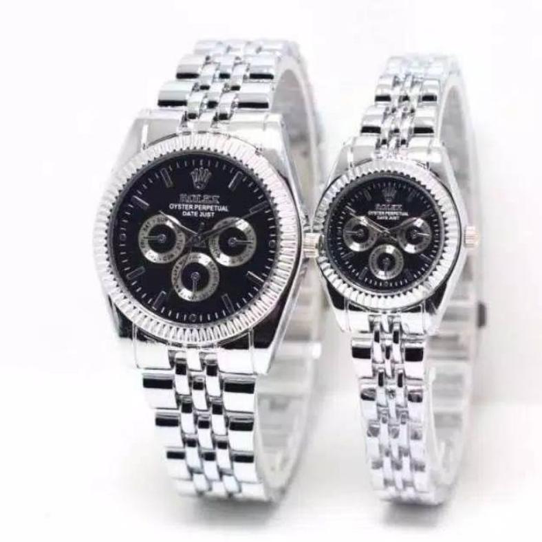 original jam tangan couple rolex konbinasi strap rantai (dikirim dari jakarta) 2026