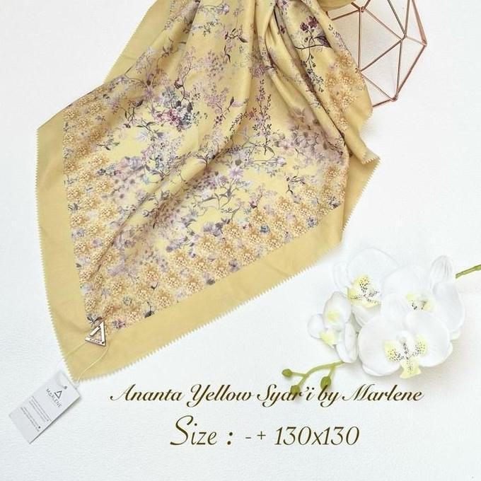 Promo Marlene - VOILE PRINT SYARI | Hijab Segiempat Voal Motif Syari Jumbo Diskon