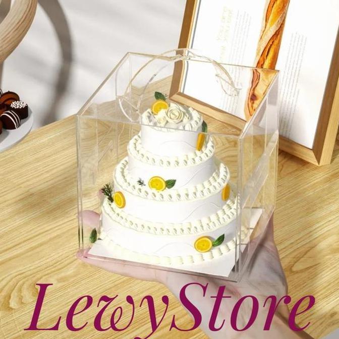 Kotak Kue / Kotak Kue Mika / Cake box/ TRANSPARANT PET/Gift Box/Dus Mika/Kotak Hantaran/Kotak Kado
