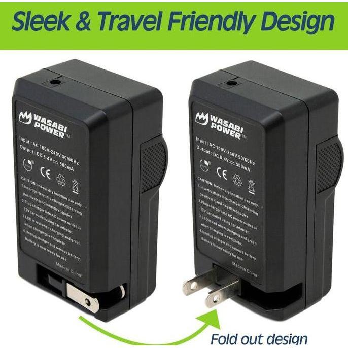 Wasabi Power Battery & Charger KIT for Panasonic DMW-BLH7 DMW-BLH7E DMW BLH7 BLH7E Lumix DC GX800 GX