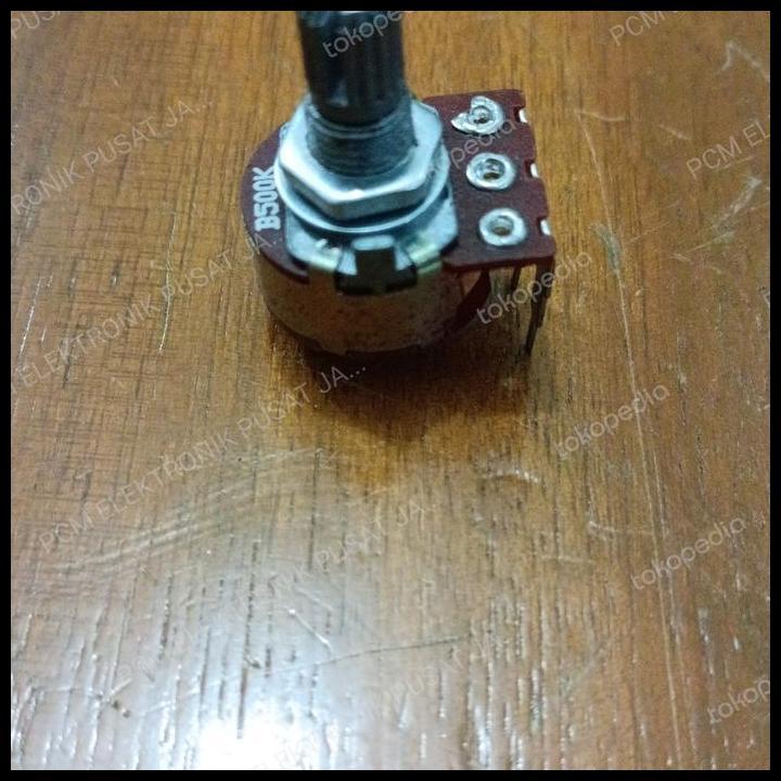HOT DEAL 1228 POTENSIO POTENTIOMETER DIMMER B500K B 500K PLUS SAKLAR 5PIN 5KAKI 