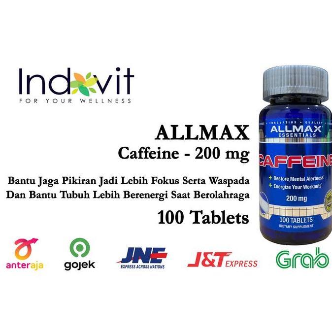 Ultrafit- Allmax Nutrition Caffeine 200 Mg 100 Tab Allmax Kafein Allmax Caffeine