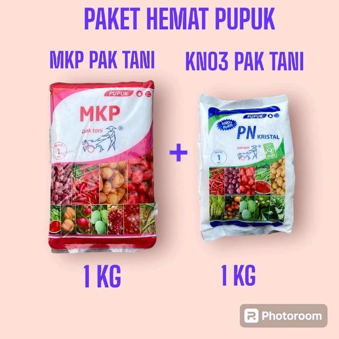 Paket Hemat Pupuk 2 Kg Mkp Pak Tani & Kno3 Kristal Pak Tani 2 In 1 Terbaru 