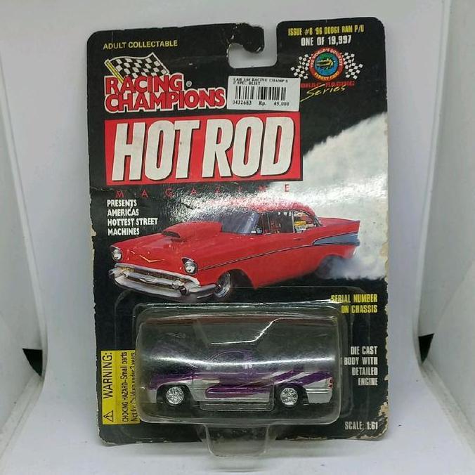 racing champions 96 dodge ram hot rod magazine diecast 1/64 spion patah (s)