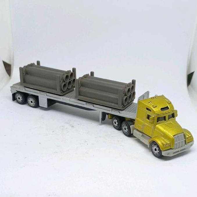 matchbox convoy tractor cab peterbilt kenworth aero pipe trailer truck 1/87 loose diecast (s)