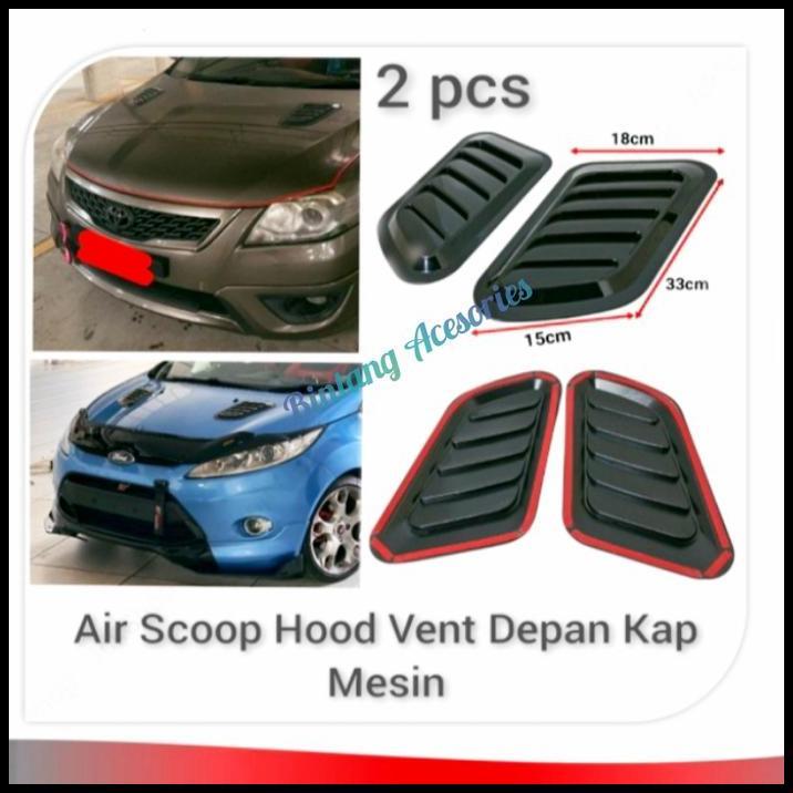 DISKON AIR SCOOP VARIASI KAP MESIN MOBIL TRITON HITAM GLOSY