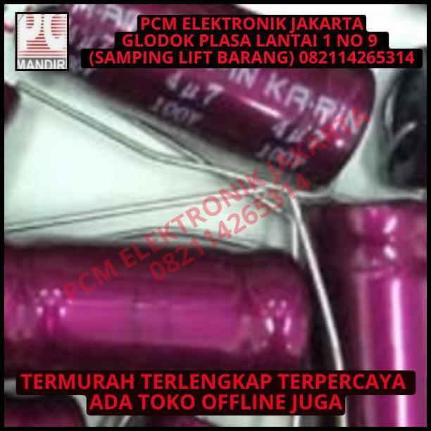 GRATIS ONGKIR KAPASITOR KA-PIN NONPOLAR BI POLAR BIPOLAR 4.7UF 47UF 4.7 47 UF 100V 
