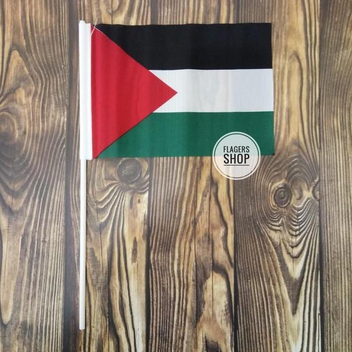 BENDERA TANGAN PALESTINA / BENDERA STIK PALESTINA EKSKLUSIF