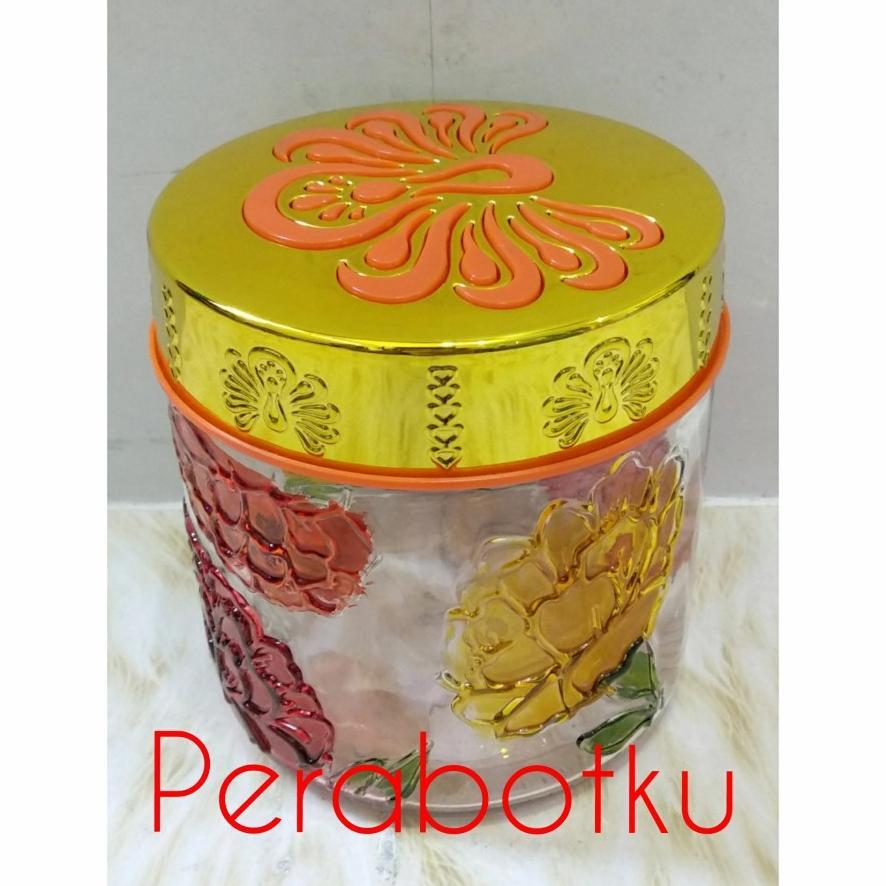 Set Toples Kaca Ivy Dengan Keranjang Isi 4