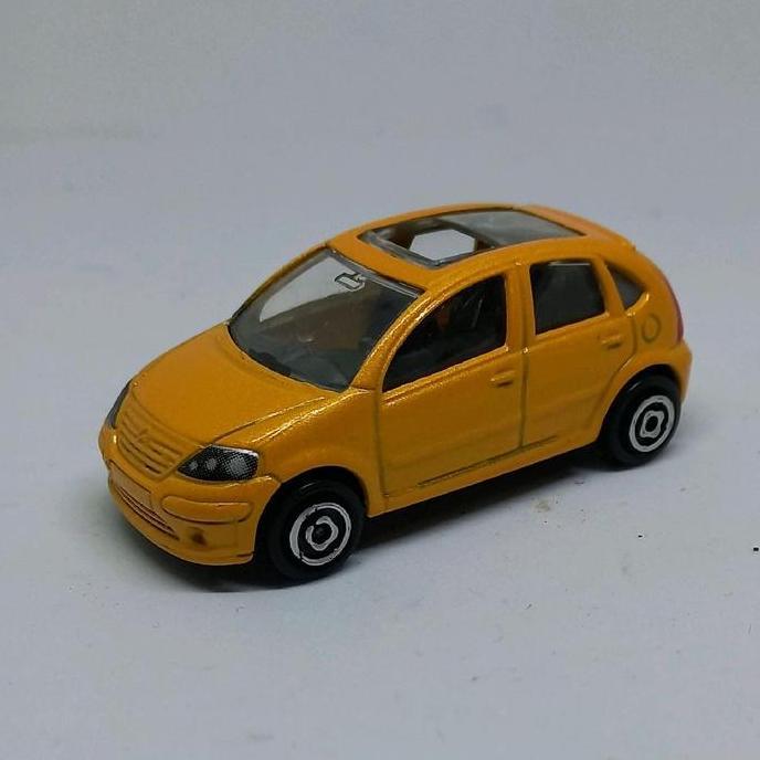 majorette citroen c3 kuning loose diecast 1/58 (s)