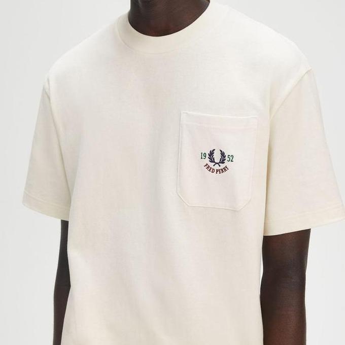 FRED PERRY - FRED PERRY RELAXED 1952 T-SHIRT - ECRU