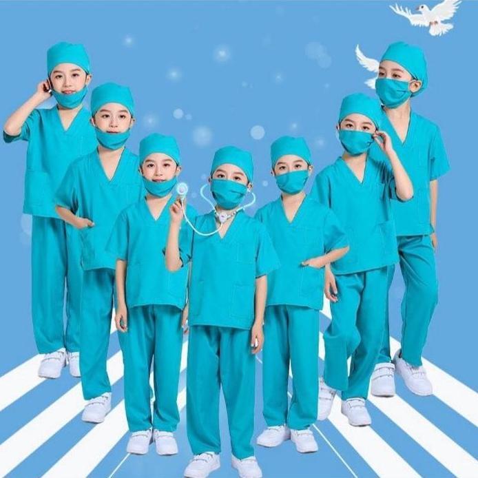 Mainan Baju Dokter Anak Import - Baju Oka Anak - Baju Dokter Jaga