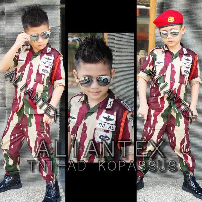 TNI-AD KOPASSUS/BAJU PROFESI ANAK/KOSTUM ANAK