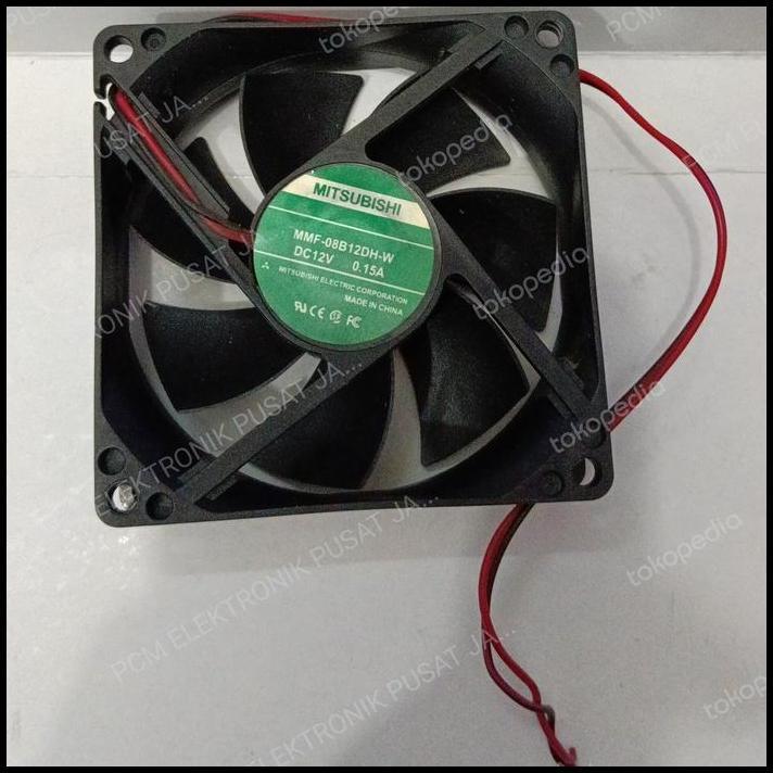 HOT DEAL 2085 FAN KIPAS MITSUBISHI 12 VOLT 2PIN 2 PIN 8CM 8 CM 8X8 MMF-08B12DH
