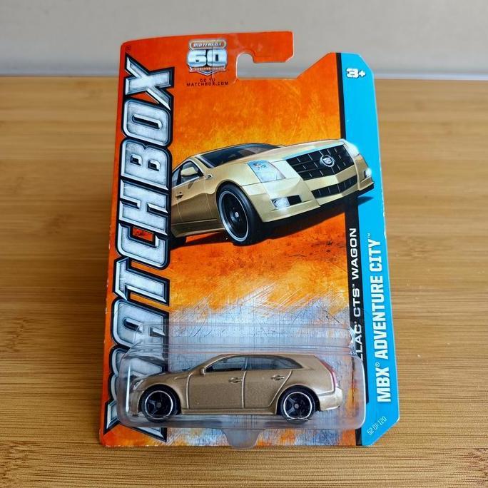 matchbox cadillac cts wagon brown coklat