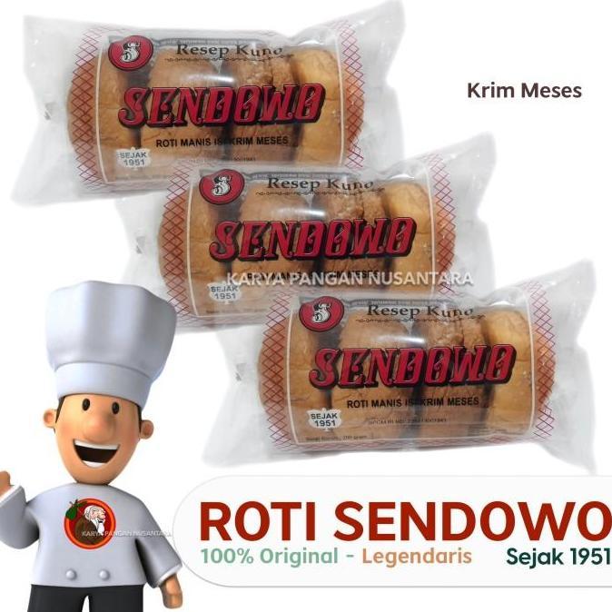 ROTI SENDOWO ROTI KRIM MESES ROTI LEGENDARIS MALANG ROTI MESES PER PAX