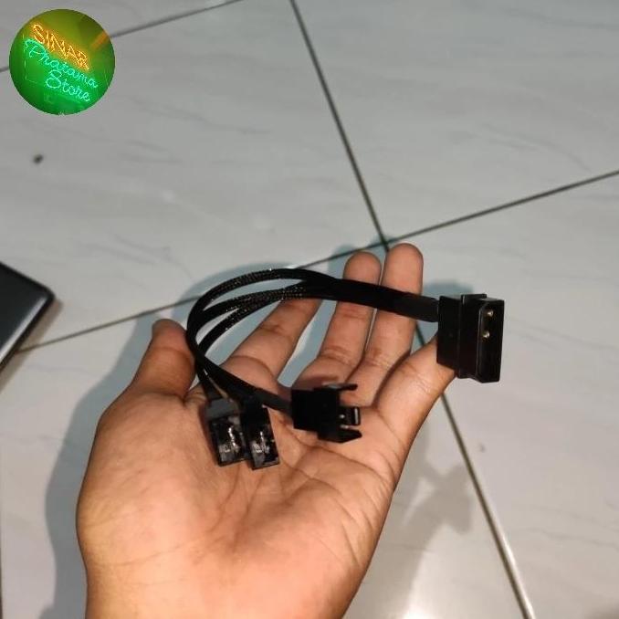 Splitter converter fan molex to 3 fan hub pwm bisa 4 pin 3 pin 2 pin