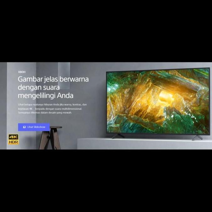 Promo Sony Bravia Android Tv Uhd 4K Kd-85X8000H 85 Inch | 85X8000 | New 2020