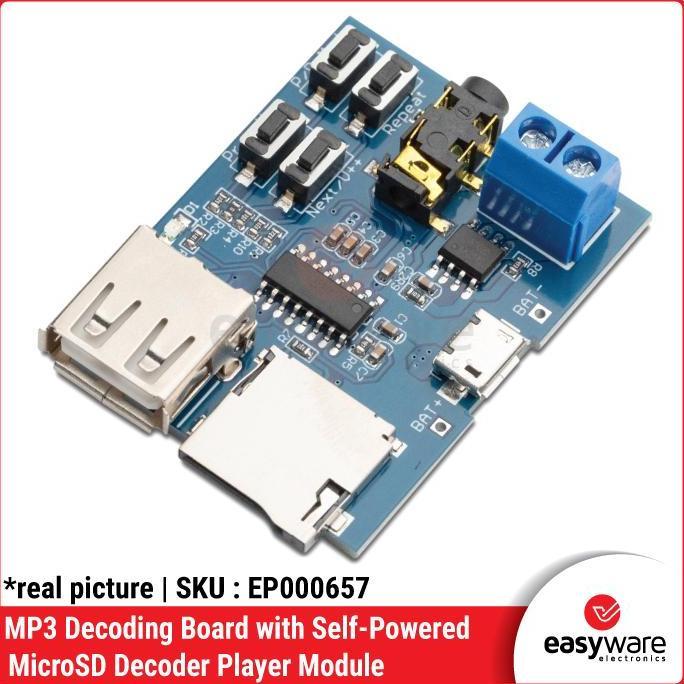 Murah Mp3 Player Decoder Module With Self-Powered Tf Card